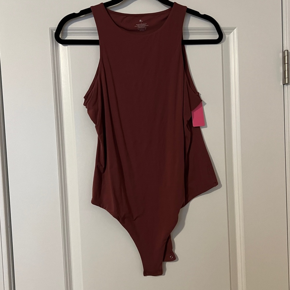 Rust colored thong bodysuit